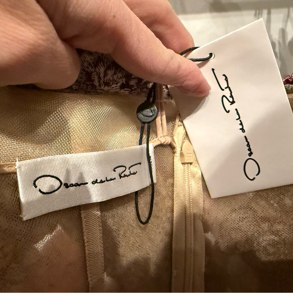 Oscar de la Renta Multicolor Strapless Dress - Picture 10 of 10
